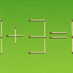 É preciso mover 2 fósforos para que a igdade seja