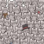 Um puzzle para verdadeiros génios: encontre o gato entre os